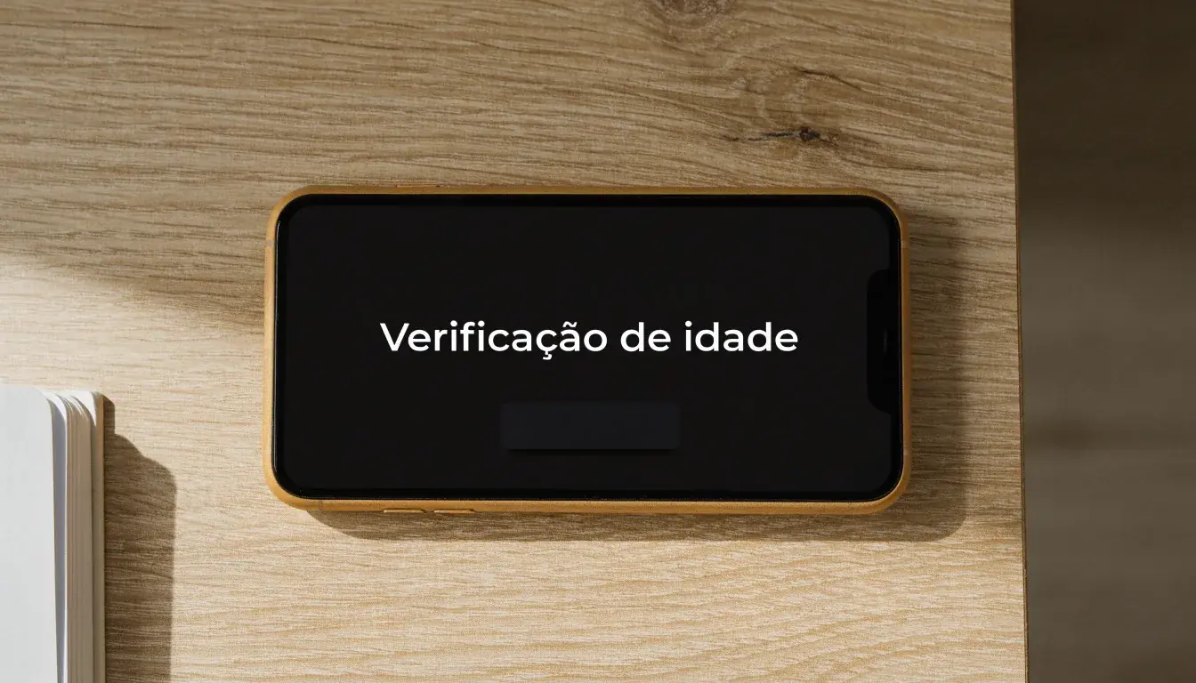 Uma folha de licença em papel com um selo vermelho, pousada numa secretária de madeira ao lado de uma caneta